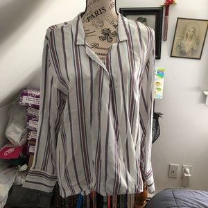 Velvet Heart wrap-style blouse size L